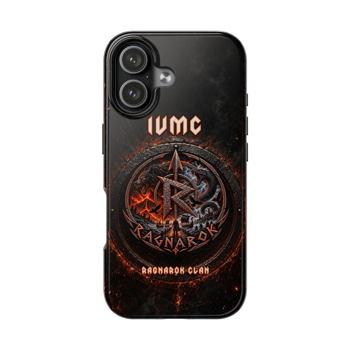 Ragnarok Clan Tough Phone Case — Viking Rune Armor Design