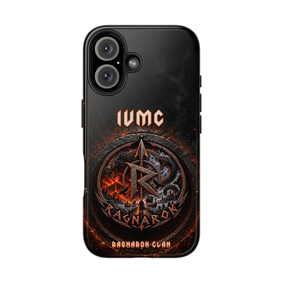Ragnarok Clan Tough Phone Case — Viking Rune Armor Design