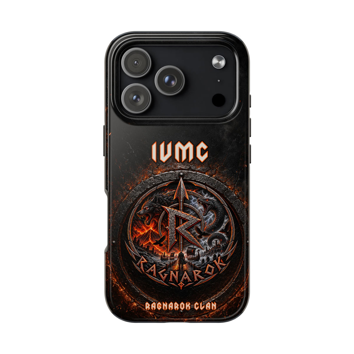 Ragnarok Clan Tough Phone Case — Viking Rune Armor Design