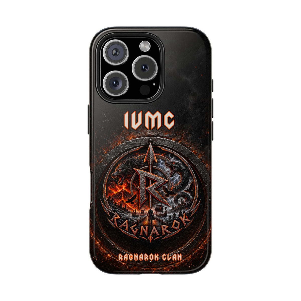 Ragnarok Clan Tough Phone Case — Viking Rune Armor Design