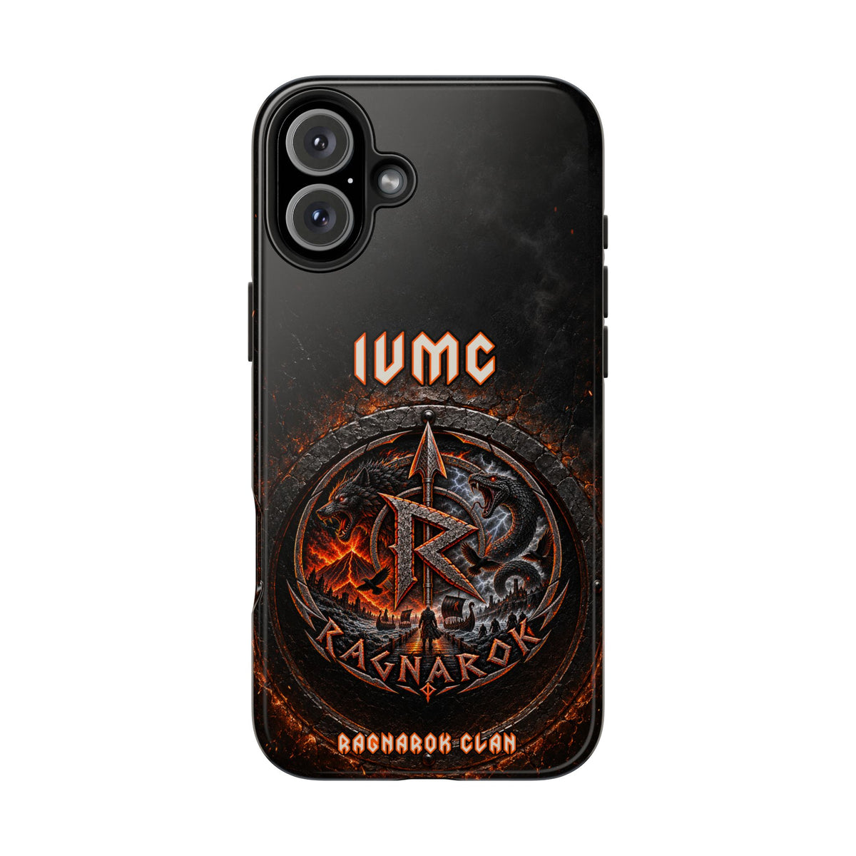Ragnarok Clan Tough Phone Case — Viking Rune Armor Design