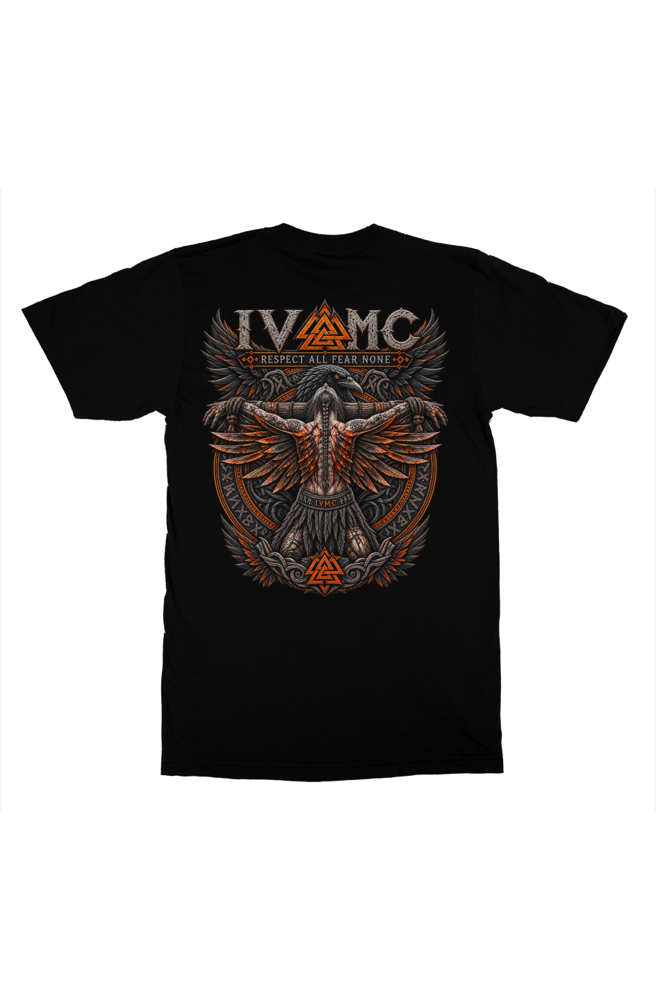IVMC Respect All Fear None Viking Blood Eagle Tee