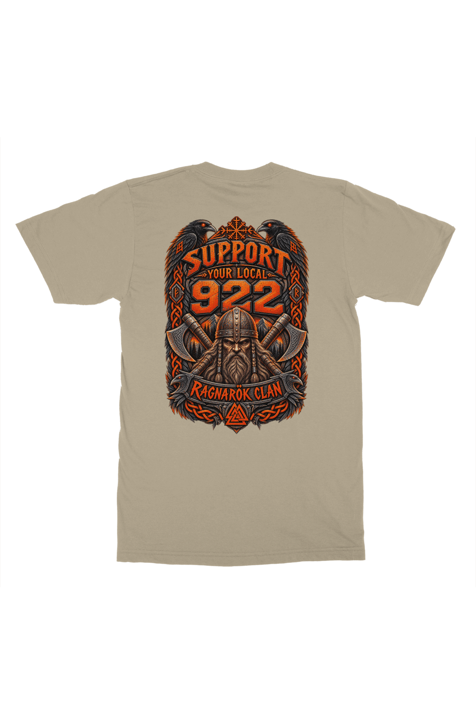 Support Your Local 922 Ragnarok Clan Viking Tee