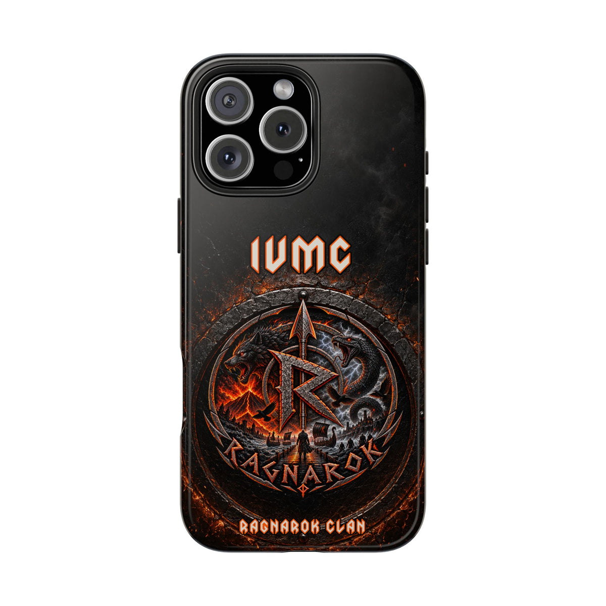Ragnarok Clan Tough Phone Case — Viking Rune Armor Design