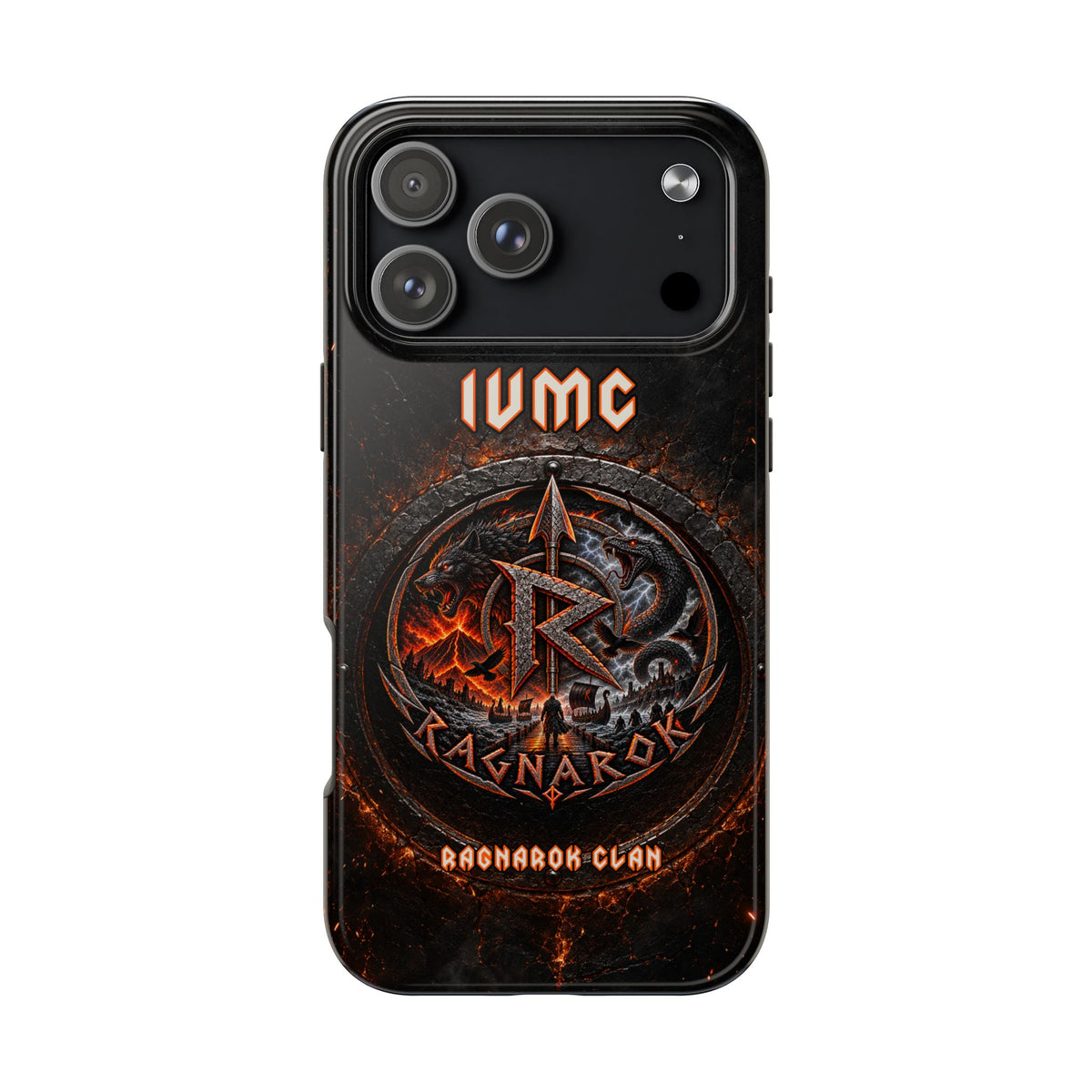 Ragnarok Clan Tough Phone Case — Viking Rune Armor Design
