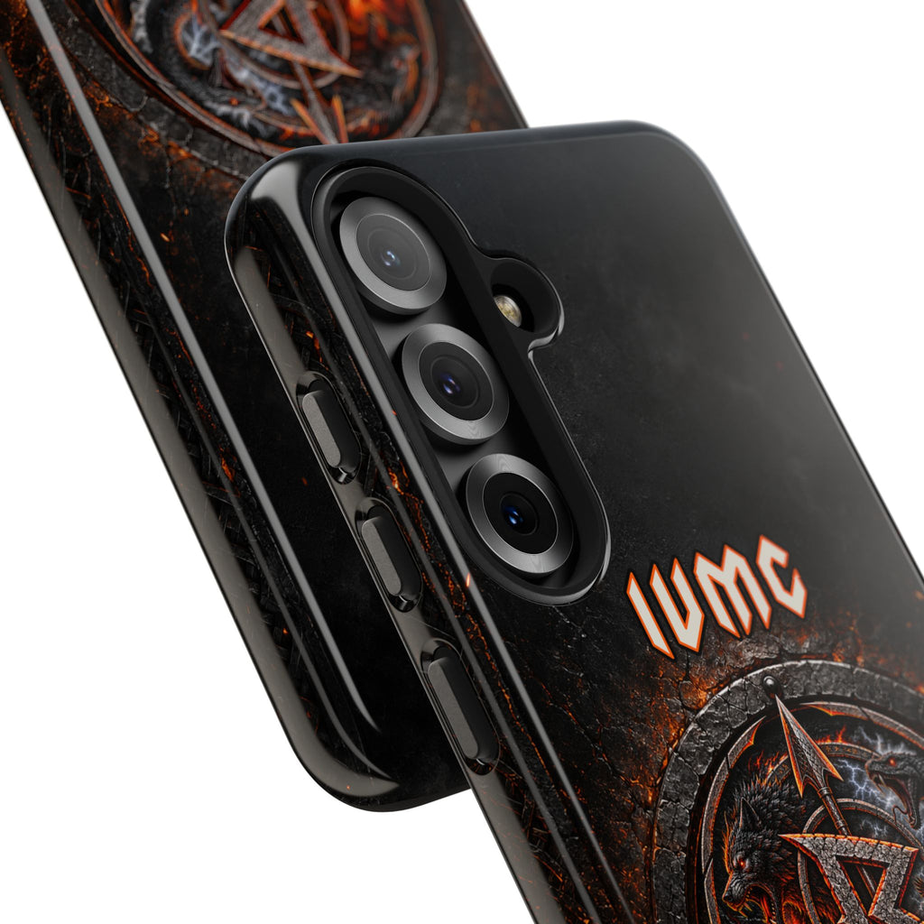 Ragnarok Clan Tough Phone Case — Viking Rune Armor Design